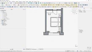 Курс по BIM-дизайну интерьера в FreeCAD #6 – Чертеж плана этажа
