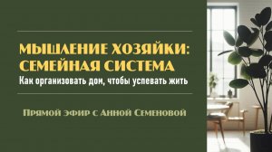 Мышление Хозяйки. Как нужно мыслить, чтобы организовать дом и успевать жить