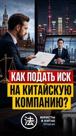Как подать иск на китайскую компанию