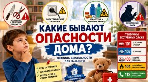 Какие бывают опасности дома? Познание мира, 1 класс