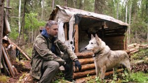 СТРОЮ МИКРО ИЗБУ 2Х2 МЕТРА В ТАЙГЕ