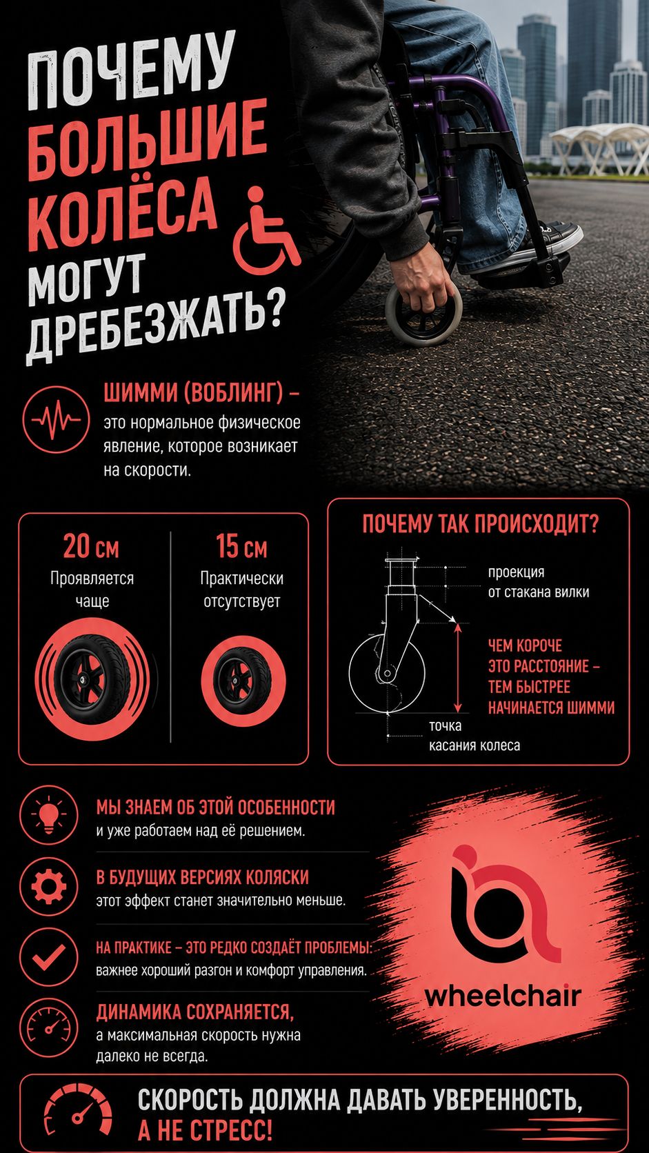 Почему большие колёса могут дребезжать?