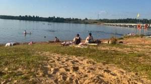 Пляж. Озернинское водохранилище