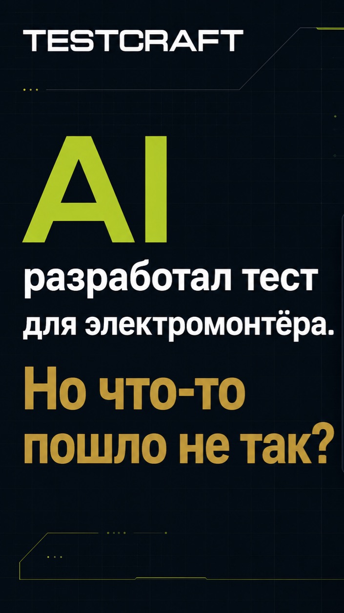 AI разработал тест для электромонтёра. Но что-то пошло не так?