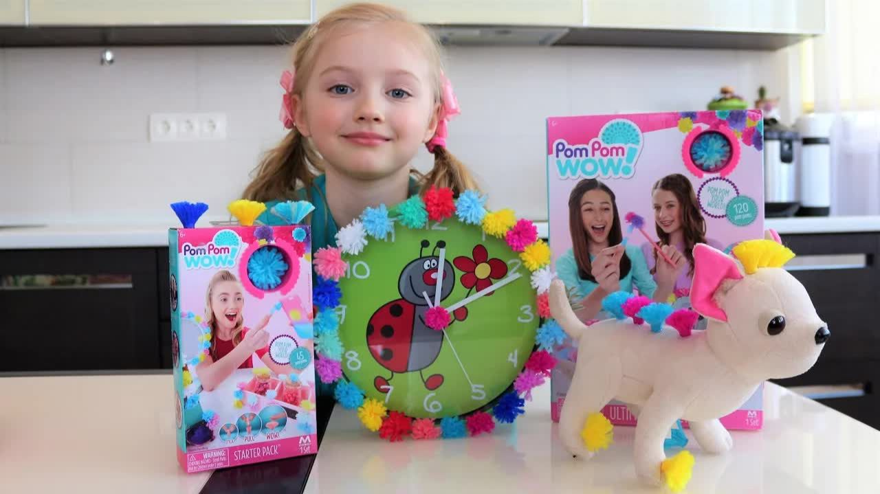 DIY Декорируем Все POM POM WOW Decorate  Видео для Детей