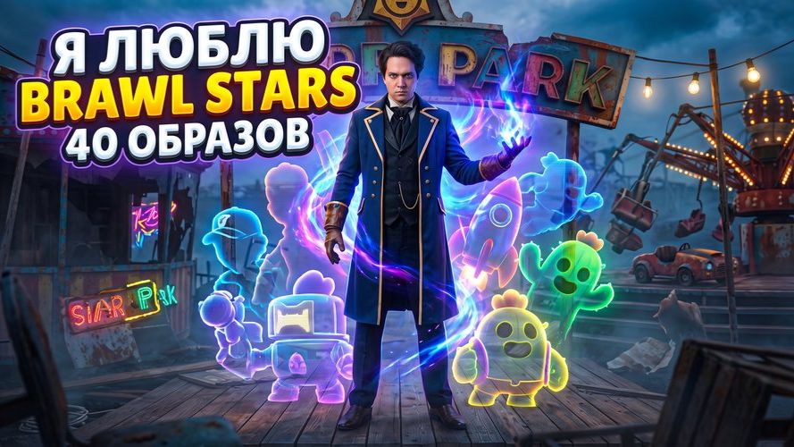 Я ЛЮБЛЮ ИГРАТЬ В BRAWL STARS |  40 Образов Бравлеров примерил на себе или Больше