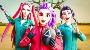 ХАНТРИКС НА ИГРЕ В КАЛЬМАРА  KPop Demon Hunters Animation