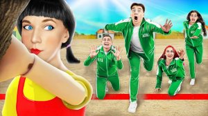 Игра в Кальмара в реальной жизни Челлендж