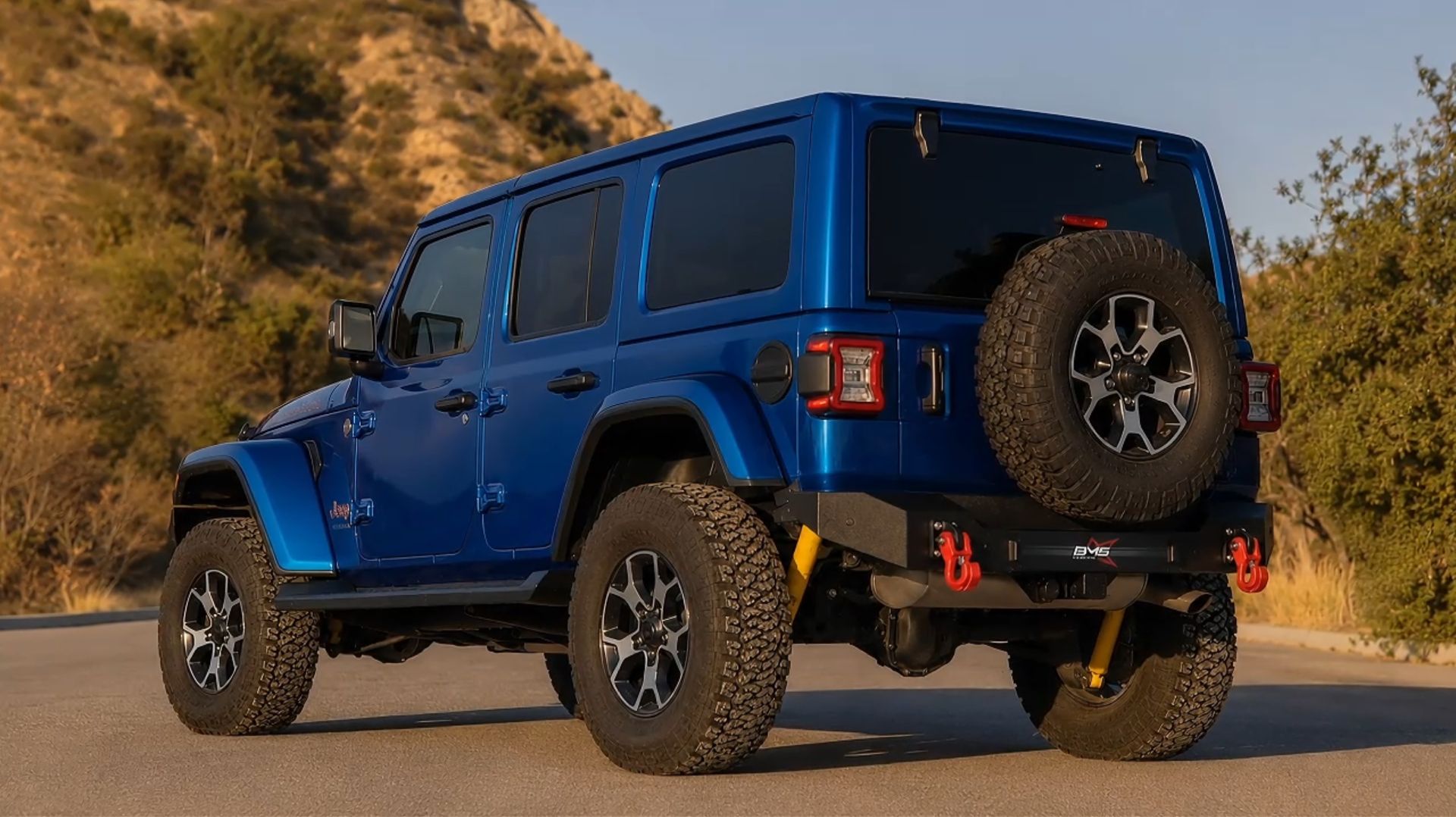 Бампер силовой задний BMS PRO-Line для Jeep Wrangler JL