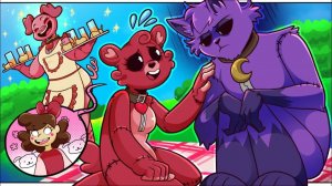 Медвежонок Бобби утешает разбитое сердце Котенка Нэпа | Обсессия AU | Poppy Playtime Глава 4┃Комикс