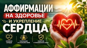 Аффирмации на здоровье сердца | исцеление сосудов и сердца |