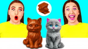 Челлендж. Шоколадная Еда vs Настоящая еда | Забавные Лайфхаки с Едой от GoFun Challenge