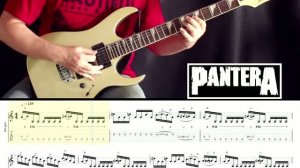 Pantera - Power Metal Main Riff. Video Tabs