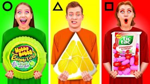 Геометрический Челлендж с Едой # Смешные Челленджи с DaGaDa Challenge