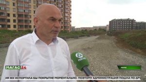 В Магасе строят новые дороги для подъезда к детскому саду «Академия детства»