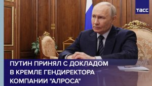 Путин принял с докладом в Кремле гендиректора компании «Алроса»