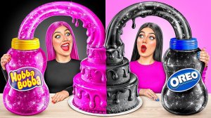 Черное vs Розовое Украшение Торта Челлендж # Смешные Cитуации с Multi DO Challenge