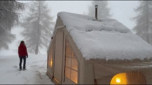 3 ДНЯ СНЕЖНОГО КЕМПИНГА В СИЛЬНОЙ МЕТЕЛИ ❄️