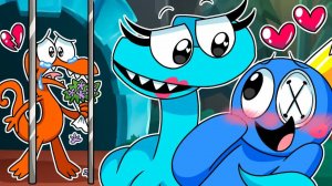 Циан влюбляется?! Анимация Rainbow Friends 2