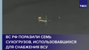 ВС РФ поразили семь сухогрузов, использовавшихся для снабжения ВСУ