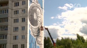(Рыбинск-40) СИМВОЛ ИНЖЕНЕРНОЙ МЫСЛИ НА ФАСАДЕ