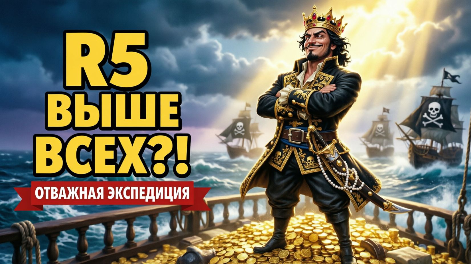 R5 выше всех?! | Отважная экспедиция | Reign Of Pirates 🏴☠️