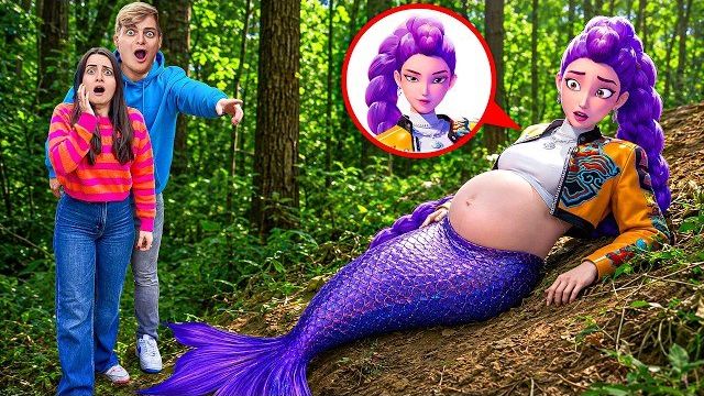 🤰 БЕРЕМЕННАЯ Руми СИРЕНА в Лесу! 🧜♀️ Нашли Тайное Логово K-POP! 🧪 Охота на Демонов! 👹