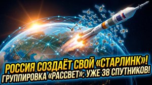 🛰️Россия создаёт свой «Старлинк»: группировка «Рассвет» уже насчитывает около 38 спутников