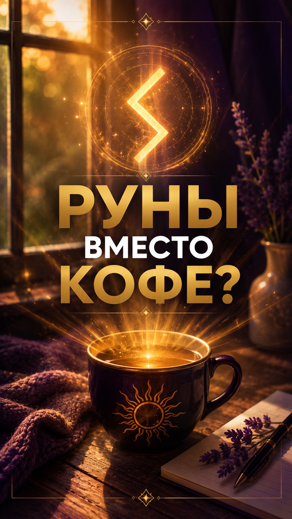 Пейте кофе с этой руной для бодрости!