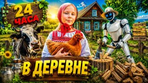 Переехали Жить в Деревню на 24 часа с Роботом!