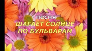 Песня ШАГАЕТ СОЛНЦЕ ПО БУЛЬВАРАМ.