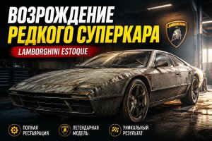 Реставрация редкого суперкара Lamborghini Estoque