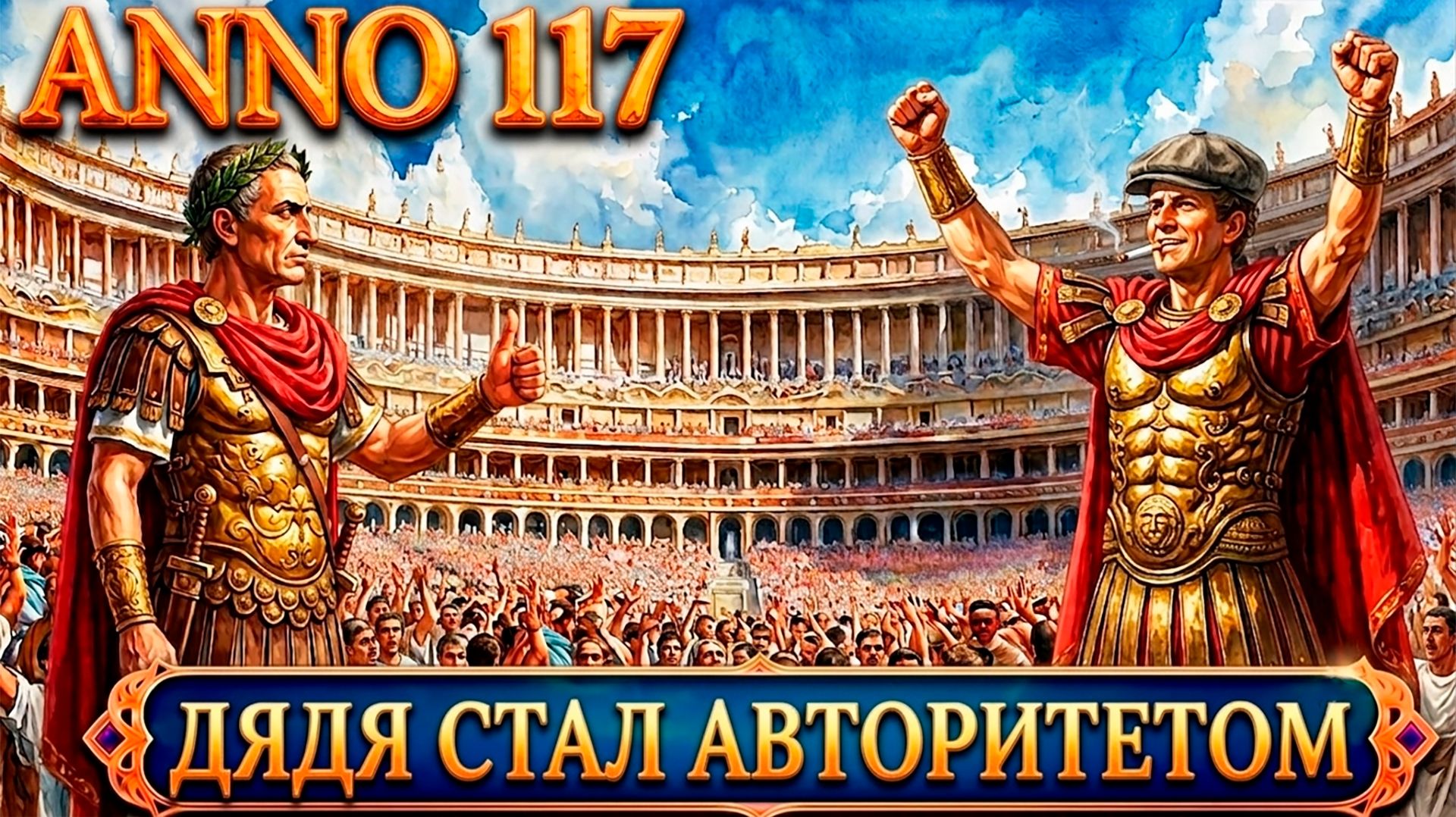 Anno 117 Pax Romana - прохождение. Дядя получает титул консула, выносит пирата и строит колизей #9