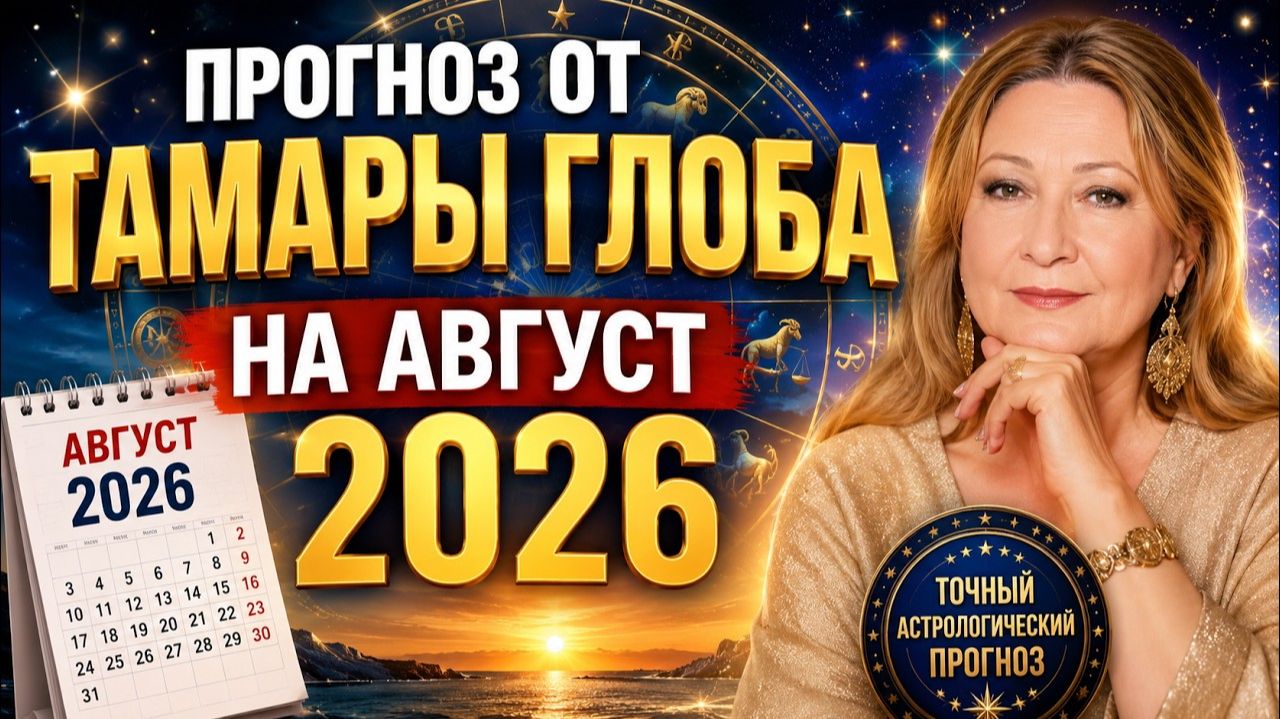 Прогноз от Тамары Глоба на август 2026 года