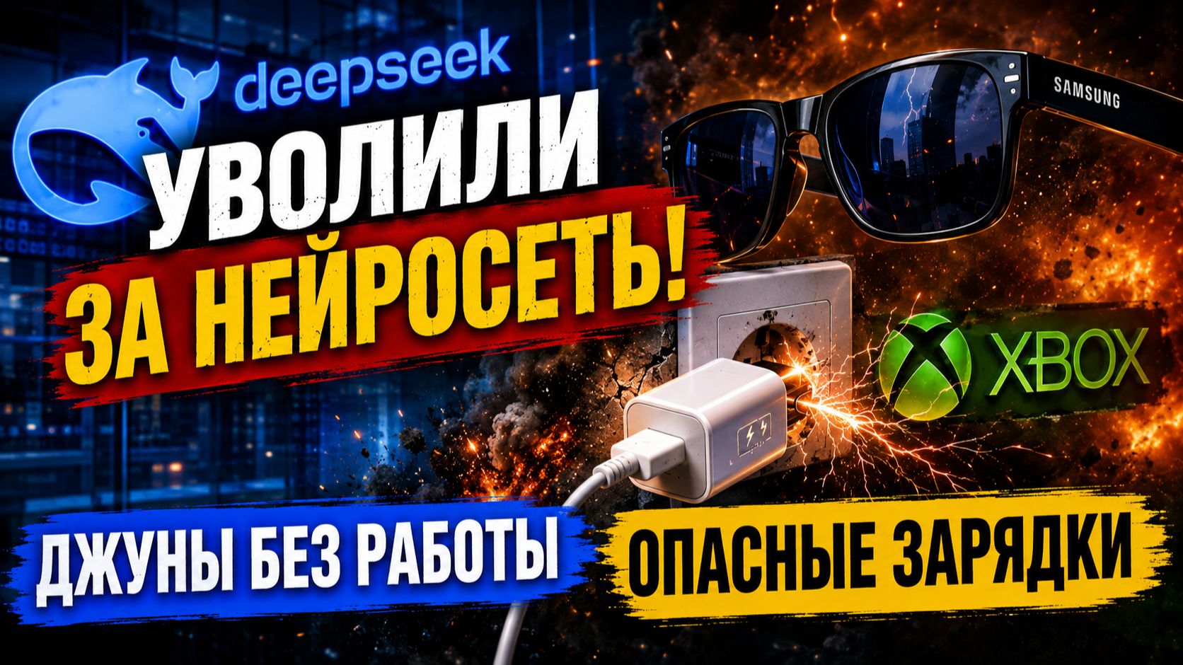УВОЛЕН ЗА DEEPSEEK! ИИ лишает джунов работы, Очки Samsung Gemini и Бесплатный Xbox