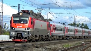 ЭП20-060 со скорым поездом.