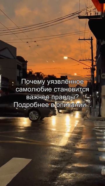 Почему уязвлённое
самолюбие становится
важнее правды?
Подробнее в описании...