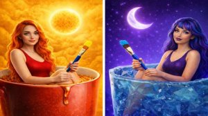 День против Ночи! ☀️🌙 Челлендж по рисованию: кто нарисует круче?