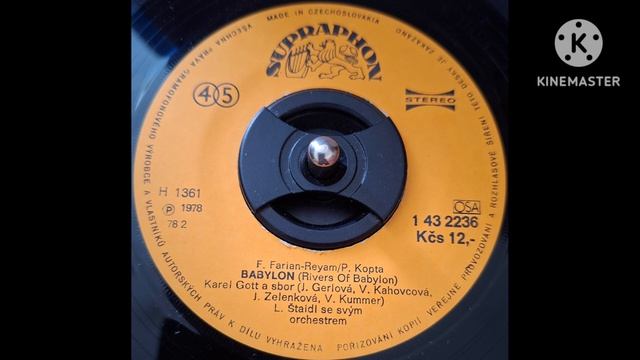 Karel Gott - Babylon (Vinyl, Supraphon, Czechoslovakia, 45 Rpm, 1979 (Repress))