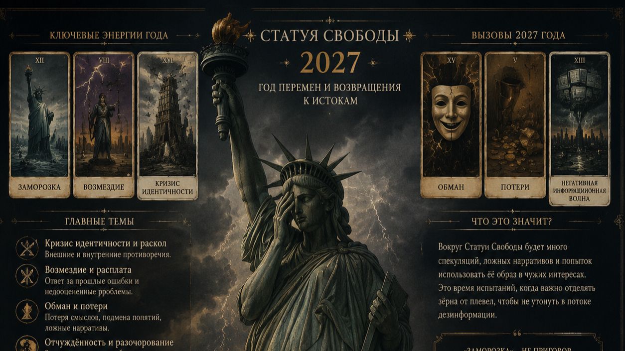 Статуя свободы 2027 Расклад 4.08.2026