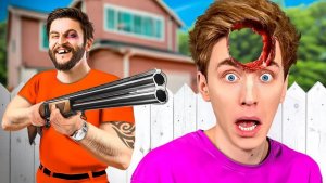 A4 - Сумасшедший СОСЕД Пытается Нас УБИТЬ !