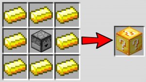 КАК СКРАФТИТЬ ЛАКИ БЛОК В МАЙНКРАФТ КАК ПОЛУЧИТЬ СЕКРЕТНЫЕ ПРЕДМЕТЫ В MINECRAFT ЗАЩИТА НУБА