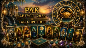 Рак ♋ Таро прогноз на август 2026 года