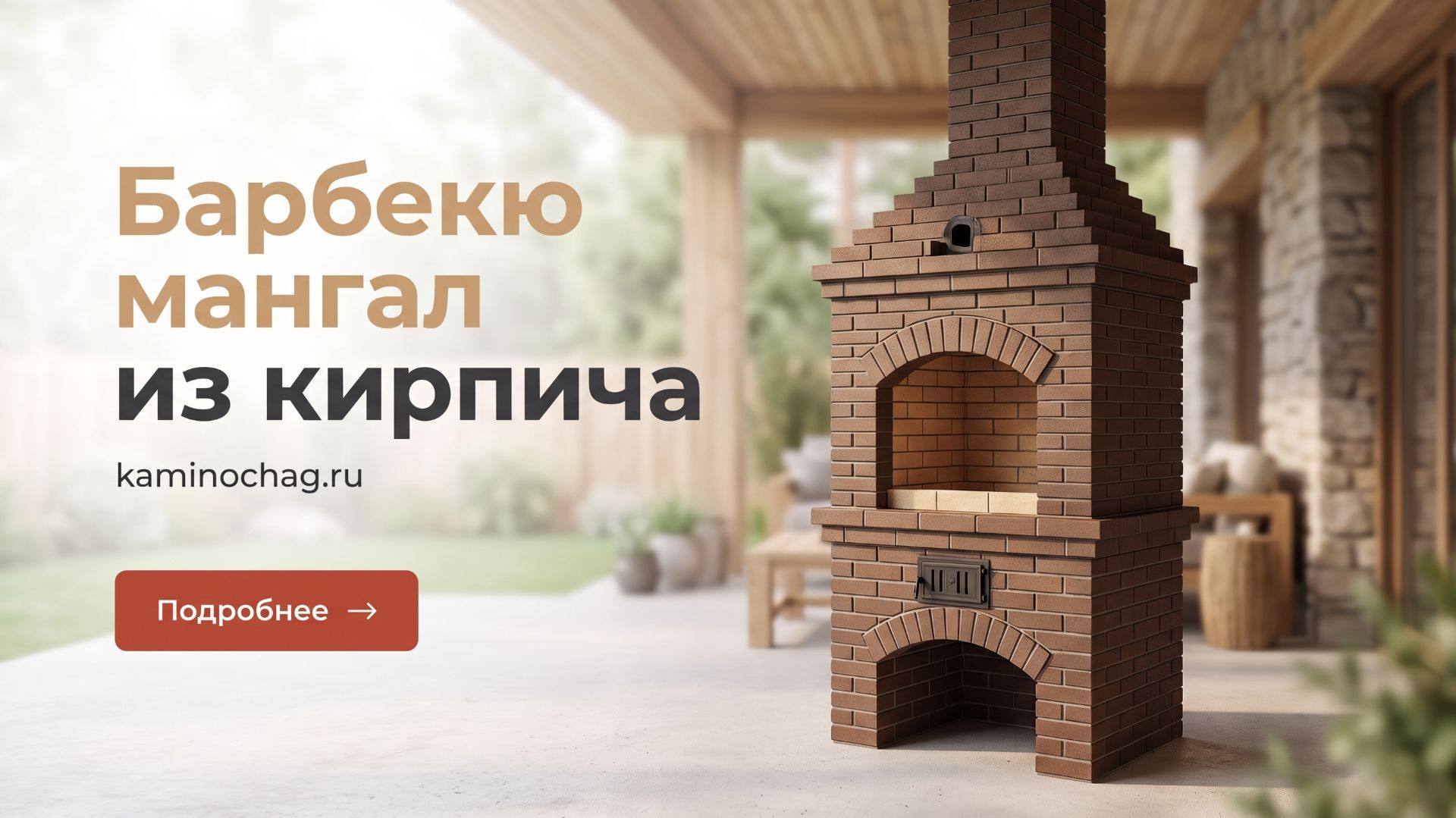 Строительство барбекю мангала из кирпича