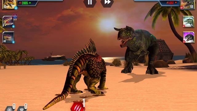 Схватки с сильными, « Я играю в Jurassic World The Game »