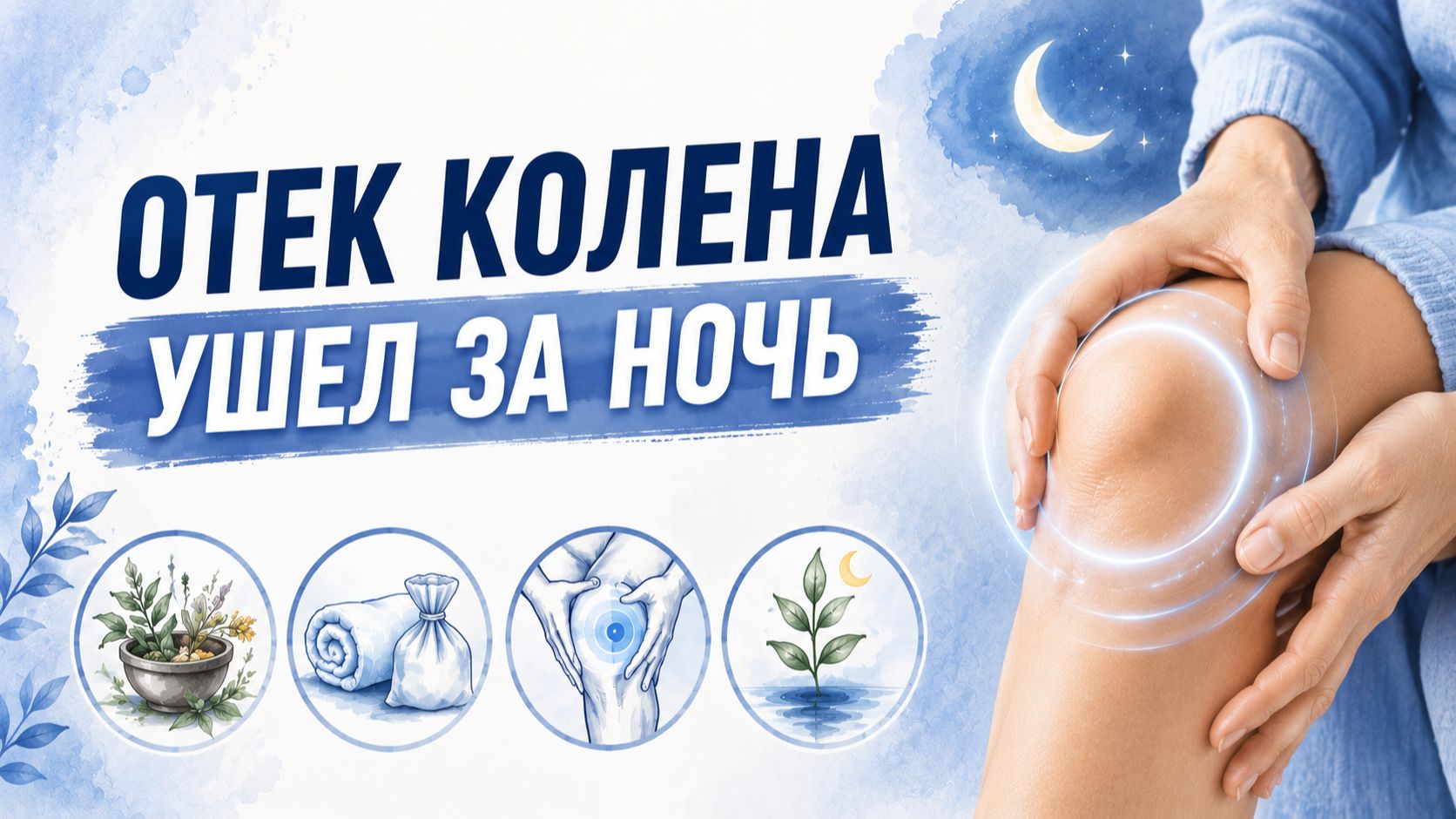 Отёк колена ушёл за ночь — старый способ