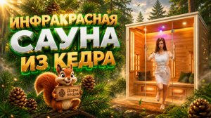 Инфракрасная сауна из кедра с керамическими излучателями