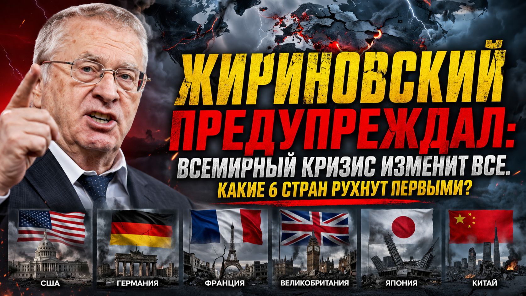Жириновский предупреждал Всемирный КРИЗИС изменит всё Какие 6 стран рухнут первыми