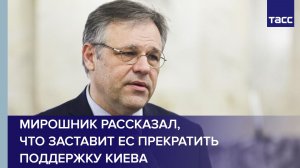 Мирошник рассказал, что заставит ЕС прекратить поддержку Киева