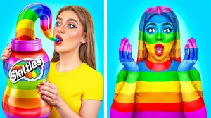 24 Часа Едим Еду Одного Цвета Челлендж # Смешные Челленджи от Multi DO Challenge